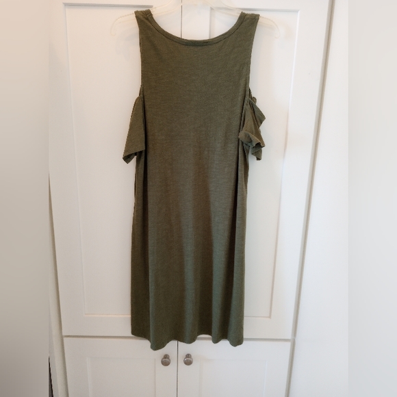 SANCTUARY Lakeside Cold-shoulder  Tie Dress  Green  XS - Picture 8 of 10